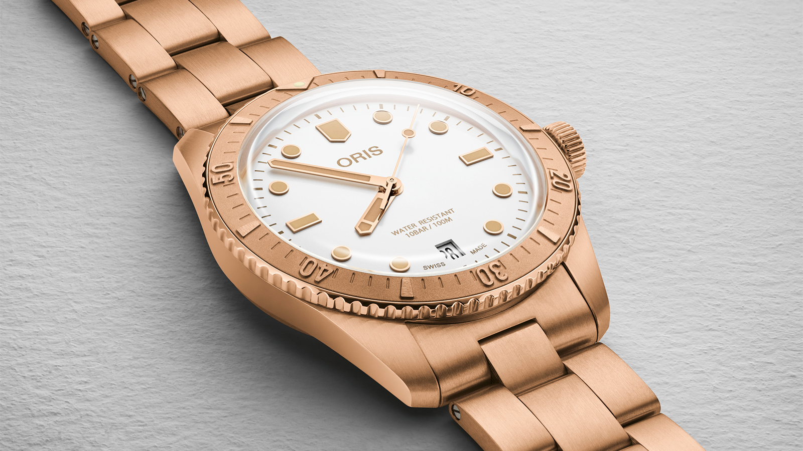 Oris Introduces the Divers Sixty-Five Date Cotton Candy White Star